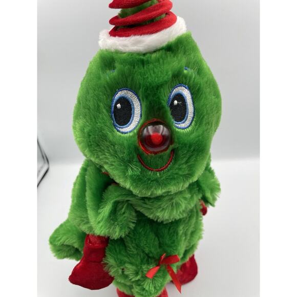 Dandee CHRISTMAS TREE Singing Animated Plush Light-Up Figure Springy Hat -WORKS - Picture 3 of 10